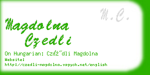 magdolna czedli business card